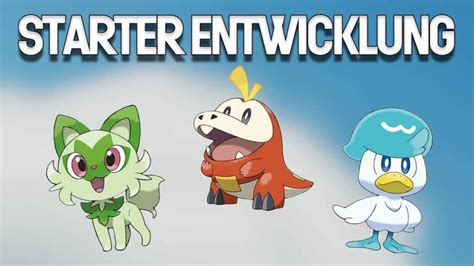 Pokémon Karmesin und Purpur: Entwicklung aller Starter